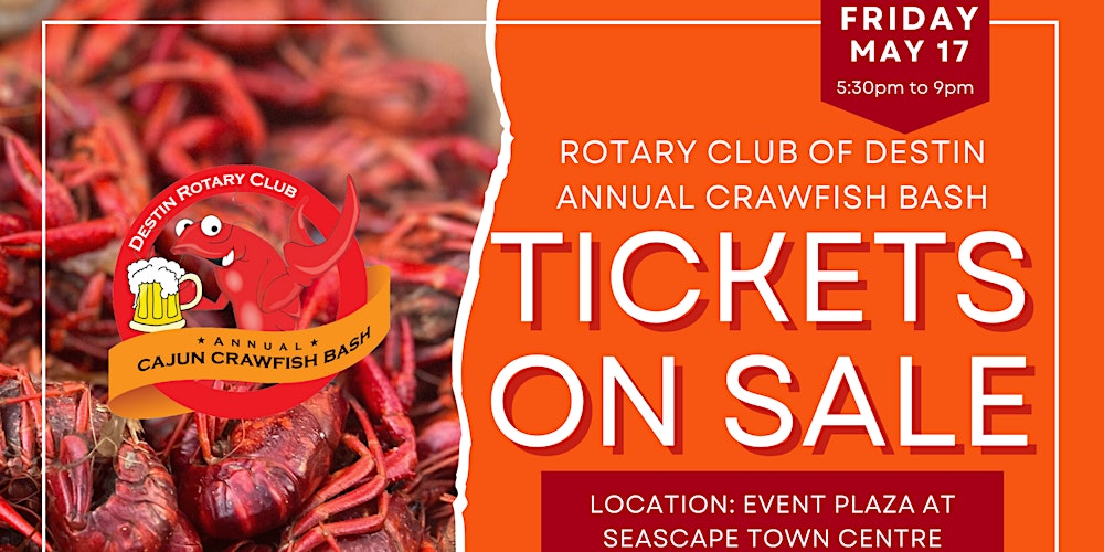 Spice Up Your Spring: Dive into the Flavorful Fun of the 12th Annual Destin Rotary Cajun Crawfish Bash!